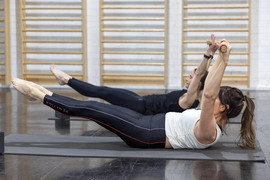 Stephanie Sibel Demonstrates How  to Prop your Pilates sessions